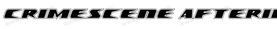 Crimescene Afterimage字体转换